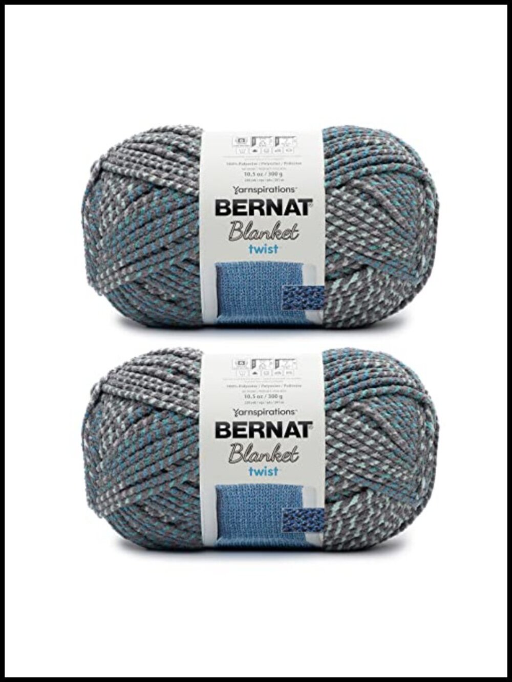 Super Bulky Polyester Chenille Yarn - 2 Pack for Knitting Crochet - Picture 1 of 5